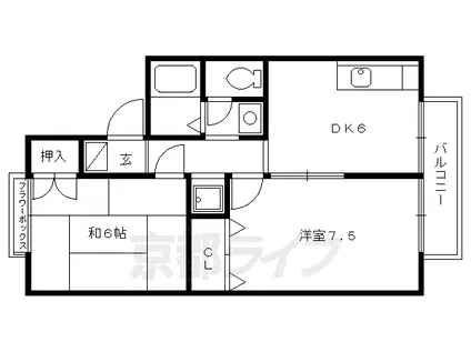 セジュールみず(2DK/2階)の間取り写真