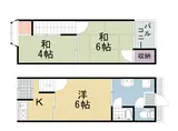 阪急電鉄京都線 大山崎駅 徒歩17分 2階建 築51年