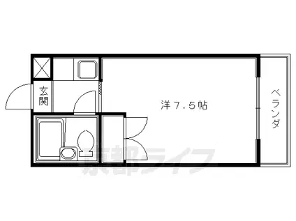 ハイツ・まさき(1K/1階)の間取り写真