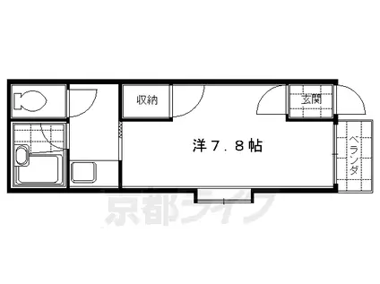 メゾンイースター(1K/4階)の間取り写真