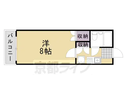 インペリアル桜(1K/3階)の間取り写真