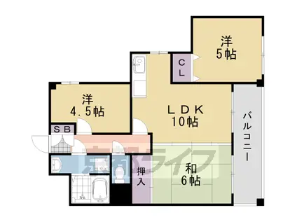 エレスパ24(3LDK/1階)の間取り写真