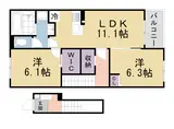 関西本線 加茂駅(京都) 徒歩7分 2階建 築1年