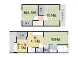 阪急電鉄京都線 西院駅(阪急) 徒歩7分 2階建 築26年