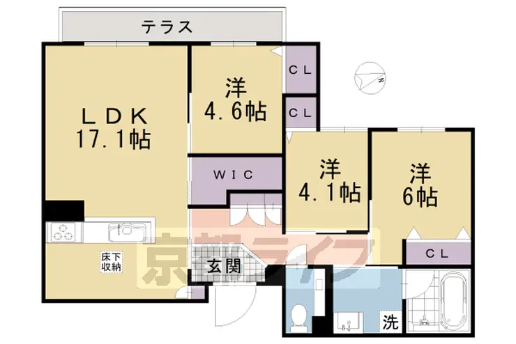 サンハイム鶴見 1階階 間取り