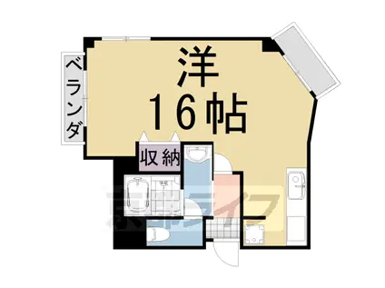 CHOEI 第5コーポ中川(ワンルーム/5階)の間取り写真