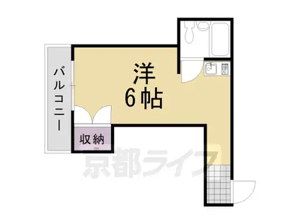 菱田ハイツ(1K/3階)の間取り写真