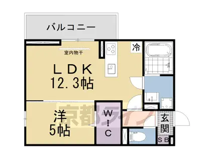 D-ROOM山上(1LDK/2階)の間取り写真