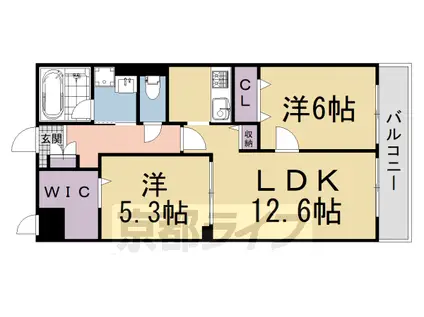 叡山電鉄 修学院駅 徒歩9分 3階建 新築(2LDK/1階)の間取り写真
