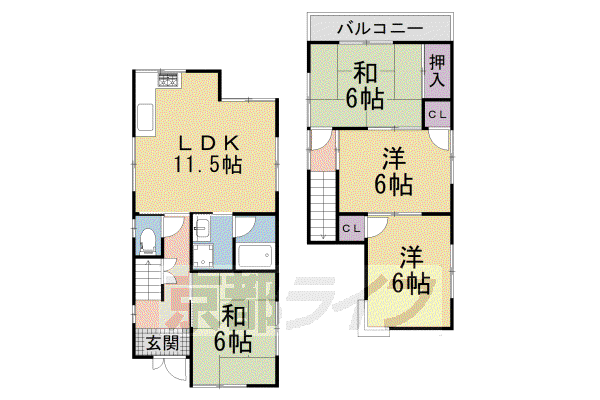 奈良線 木幡駅(ＪＲ) 徒歩14分 2階建 築39年