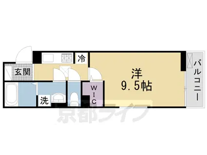 片町線 津田駅 徒歩13分 3階建 築3年(1K/2階)の間取り写真