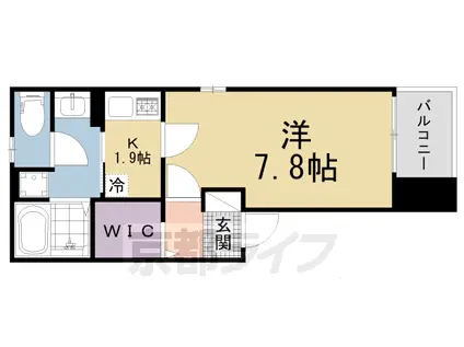 片町線 津田駅 徒歩6分 2階建 築3年(1K/2階)の間取り写真