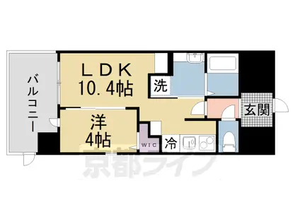京阪電気鉄道交野線 宮之阪駅 徒歩6分 8階建 築13年(1LDK/2階)の間取り写真