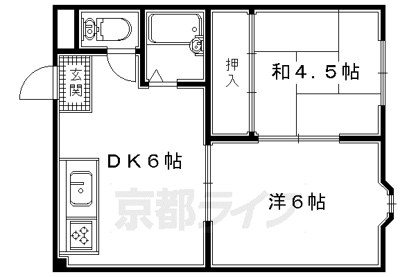 片町線 藤阪駅 徒歩14分 4階建 築35年