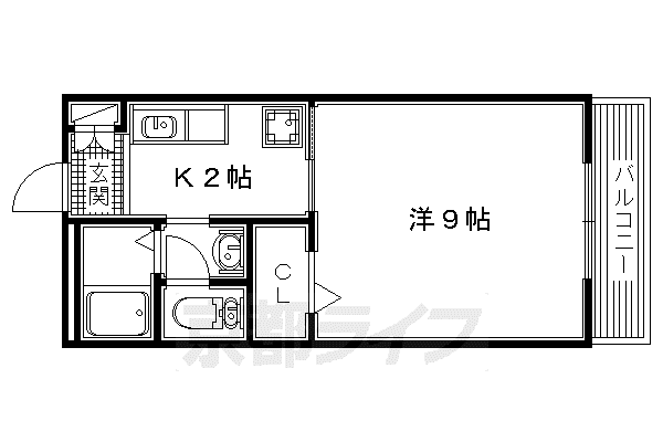 京阪電気鉄道交野線 星ケ丘駅(大阪) 徒歩23分 2階建 築24年