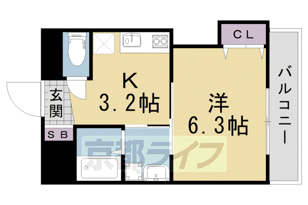 京阪電気鉄道京阪線 御殿山駅 徒歩6分 3階建 築35年