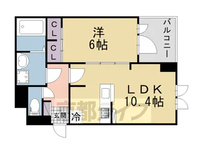片町線 長尾駅(大阪) 徒歩15分 3階建 築5年(1LDK/2階)の間取り写真