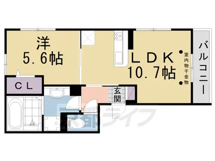 アージュⅠ(1LDK/3階)の間取り写真