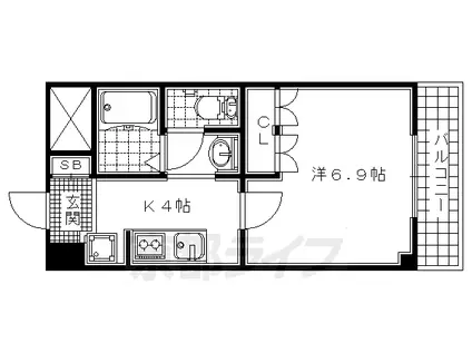 APRICOT JAM(1K/1階)の間取り写真