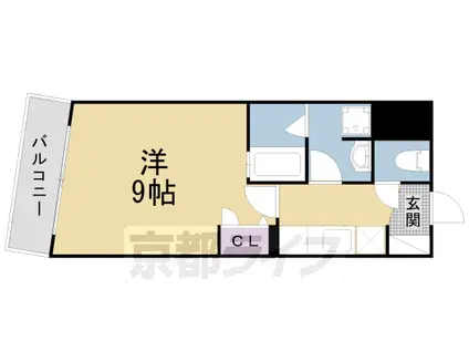 ヴィヴィマールグランデ(1K/2階)の間取り写真