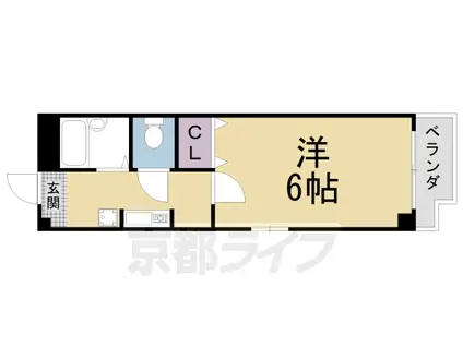 グレース田辺 学生専用(1K/2階)の間取り写真