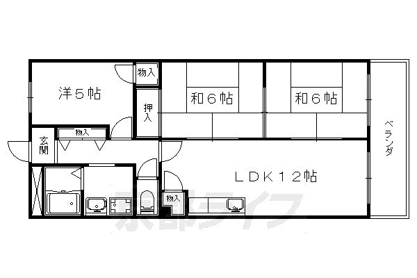 エスポワール那須(3LDK/2階)の間取り写真