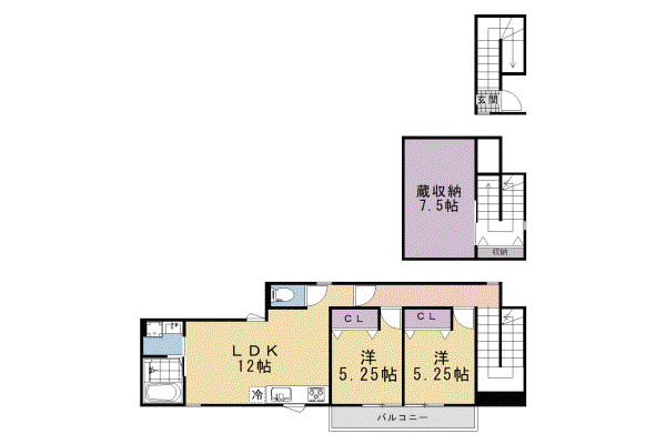 京阪電気鉄道鴨東線 神宮丸太町駅 徒歩11分 2階建 築1年(2SLDK/1階)の間取り写真