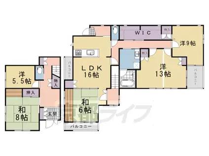 アッシュ(5LDK/2階)の間取り写真