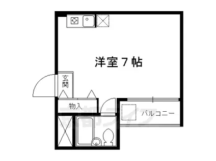 FLAT464(ワンルーム/2階)の間取り写真