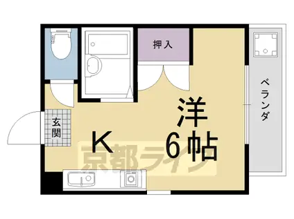 ユウハイツ(1K/1階)の間取り写真