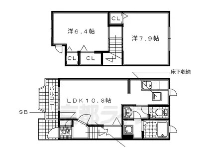 ネオ・フォレスト(2LDK/1階)の間取り写真