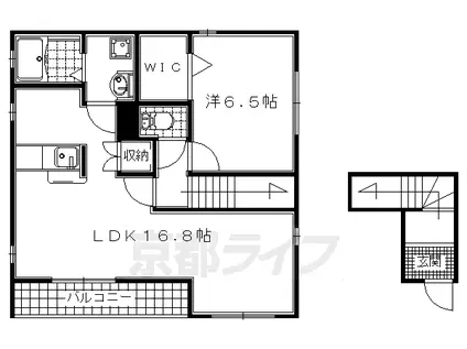 さくら隅田口ハイツ(1LDK/2階)の間取り写真