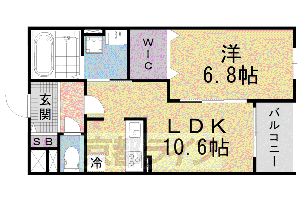 ヴェールフォンセ(1LDK/3階)の間取り写真