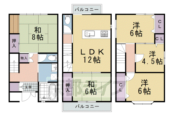 京福北野線 北野白梅町駅 徒歩20分 3階建 築27年