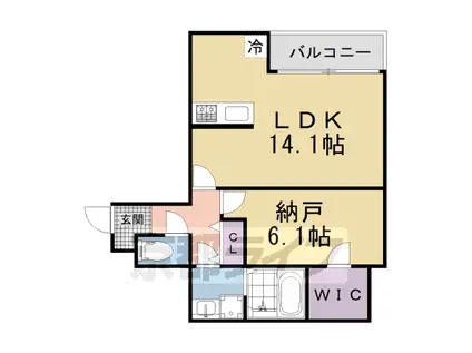 京阪電気鉄道京阪線 樟葉駅 徒歩12分 3階建 新築(1LDK/3階)の間取り写真
