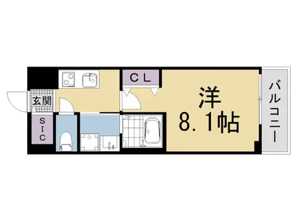 叡山電鉄 修学院駅 徒歩6分 5階建 新築(1K/2階)の間取り写真