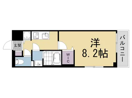 叡山電鉄 修学院駅 徒歩6分 5階建 新築(1K/2階)の間取り写真