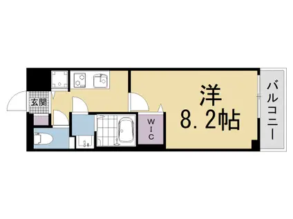 叡山電鉄 修学院駅 徒歩6分 5階建 新築(1K/2階)の間取り写真