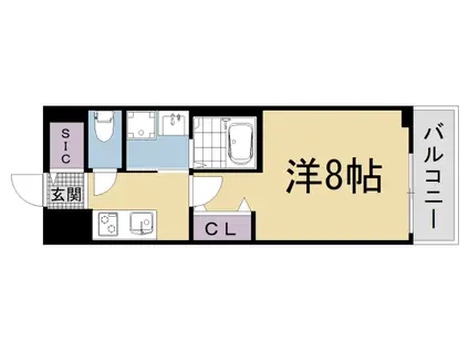 叡山電鉄 修学院駅 徒歩6分 5階建 新築(1K/2階)の間取り写真