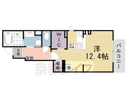 坂本3丁目(ワンルーム/1階)の間取り写真