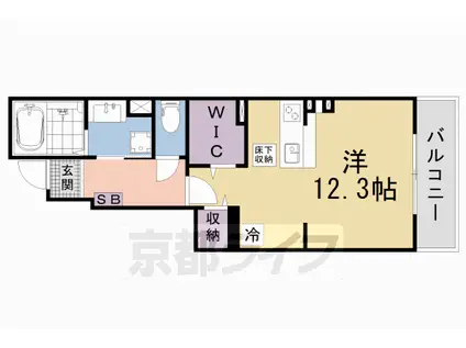 坂本3丁目(ワンルーム/1階)の間取り写真