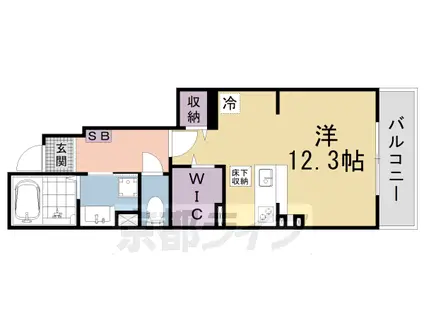 坂本3丁目(ワンルーム/1階)の間取り写真