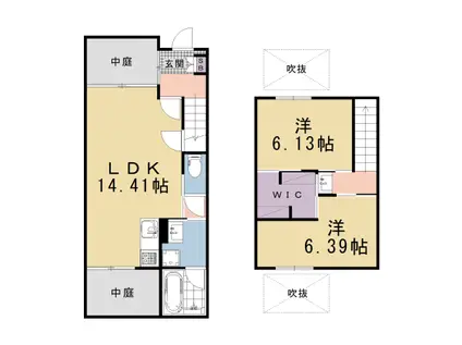 京都市烏丸線 今出川駅 徒歩9分 2階建 新築(2LDK/1階)の間取り写真