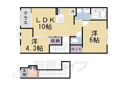 B-ブロッサム(2LDK/1階)の間取り写真