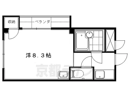 PINE TREE(1K/1階)の間取り写真