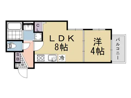 京都市東西線 六地蔵駅(京都市営) 徒歩13分 3階建 新築(1LDK/3階)の間取り写真