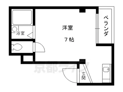 パレスオブタクティクス(ワンルーム/1階)の間取り写真