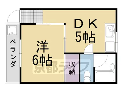 きよしマンション(1DK/3階)の間取り写真