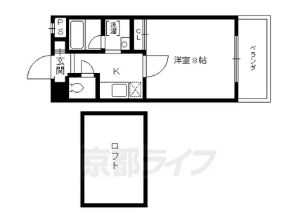 ΑPRIZEⅦ(1K/5階)の間取り写真