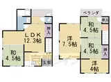 東海道本線 山科駅 徒歩7分 2階建 築56年